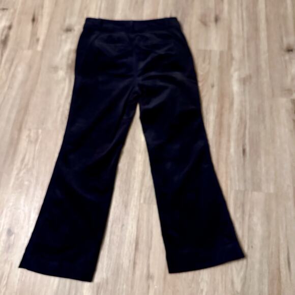 Talbots Navy Corduroy Pants 14 – Classic Mid-Rise Flare Leg Soft Cotton Blend - Picture 7 of 10